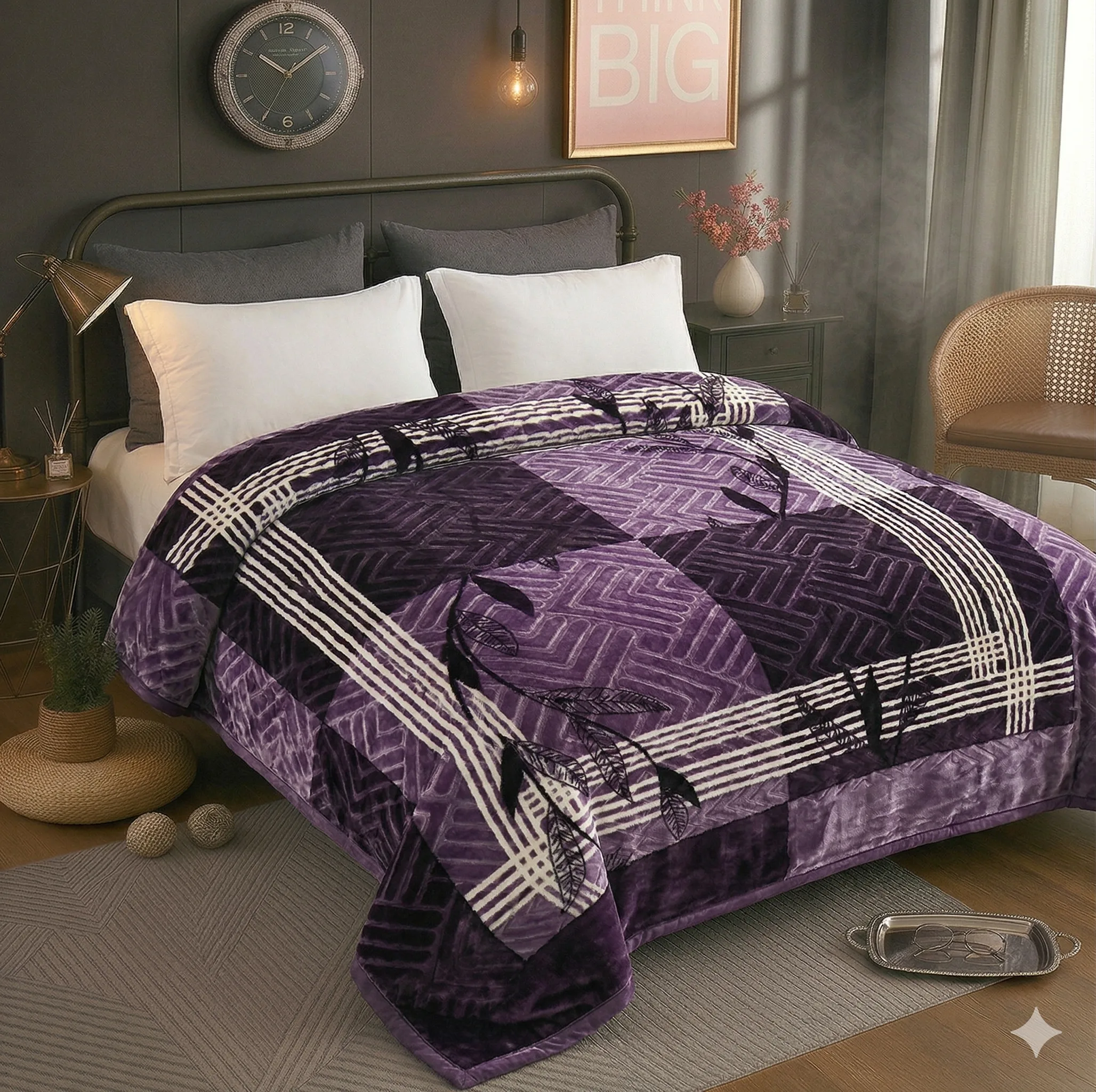 Super Cloudy Blanket double bed — premium cloud-soft texture