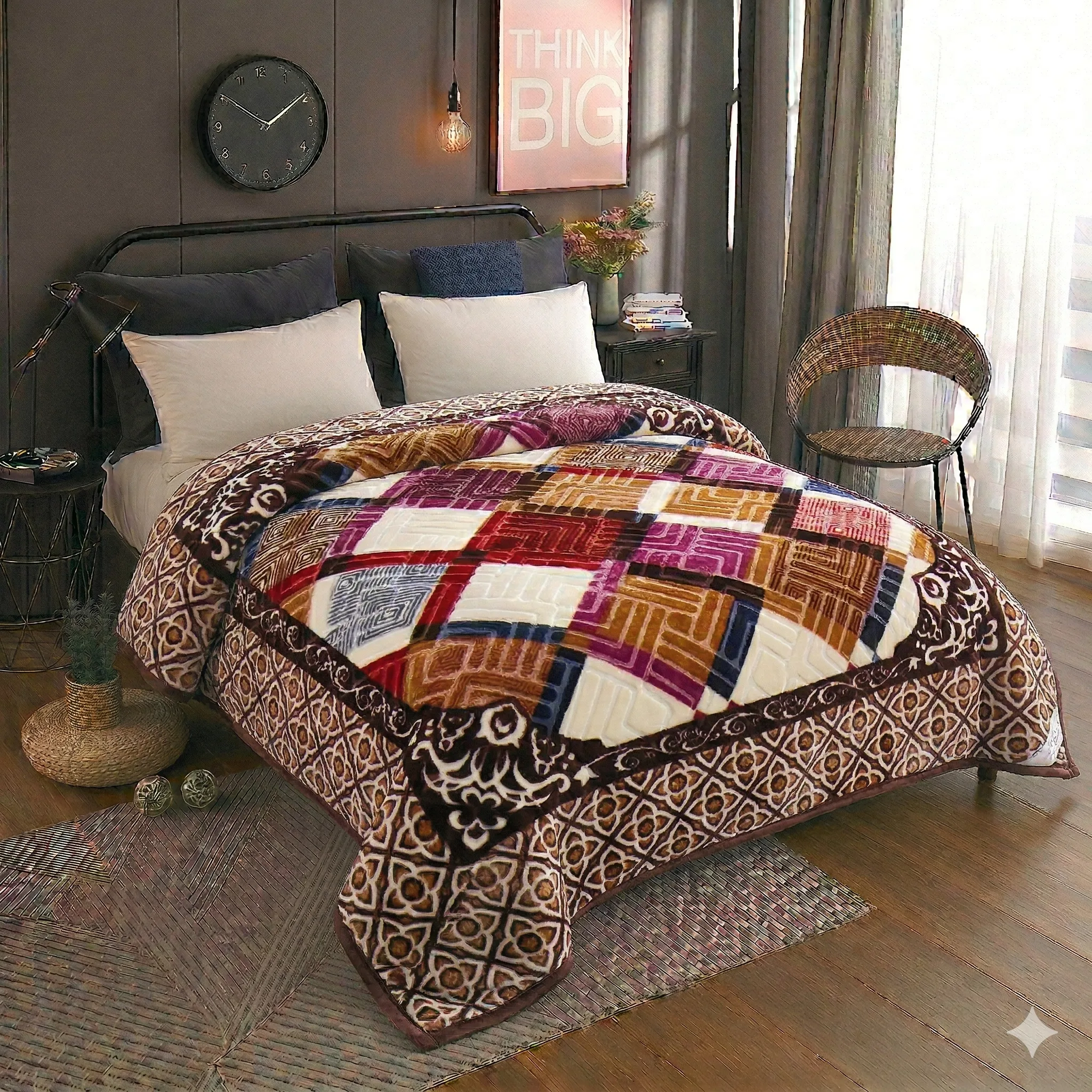 Super Cloudy Blanket double bed — seasonal stock pattern