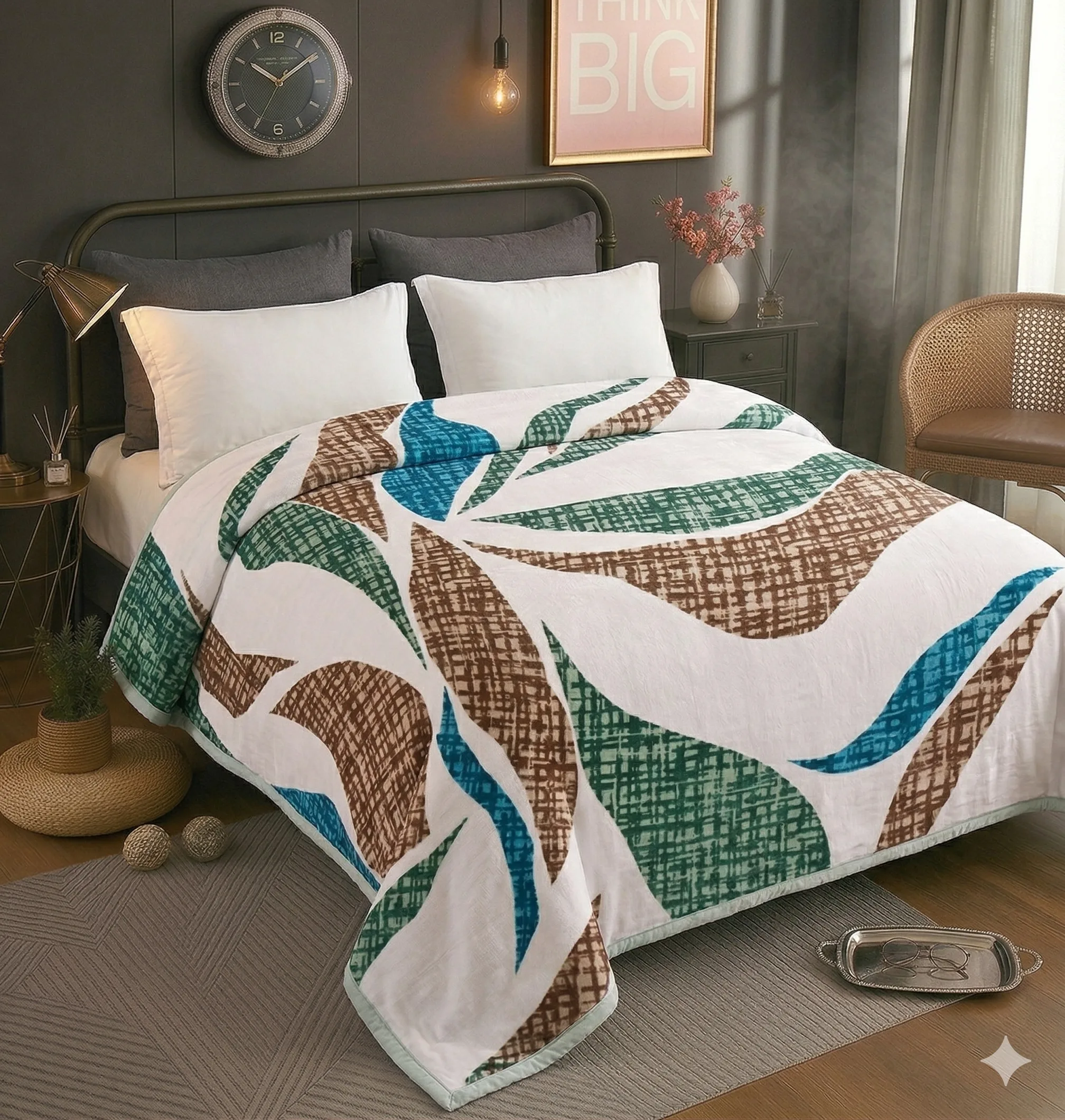Super Cloudy Blanket double bed — cloud-pile texture