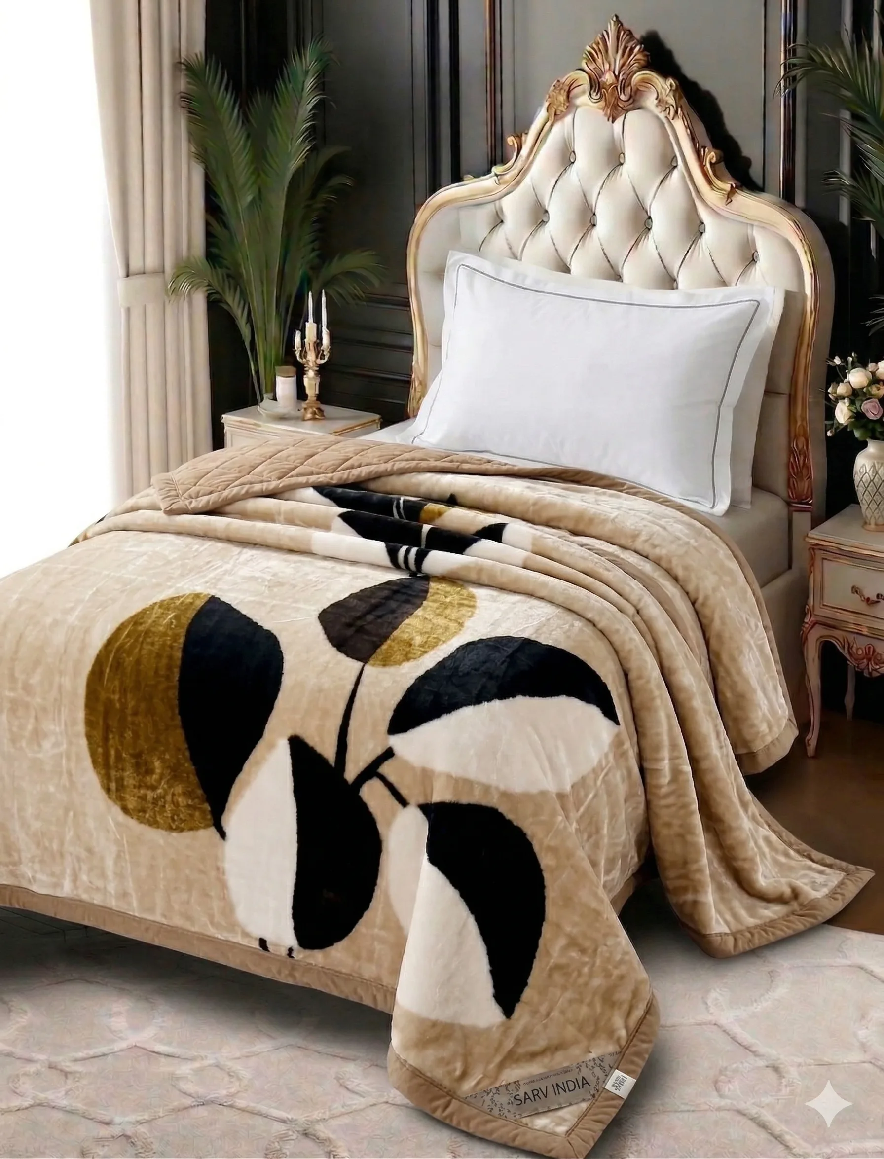 Super Cloudy single bed blanket — retail catalogue design