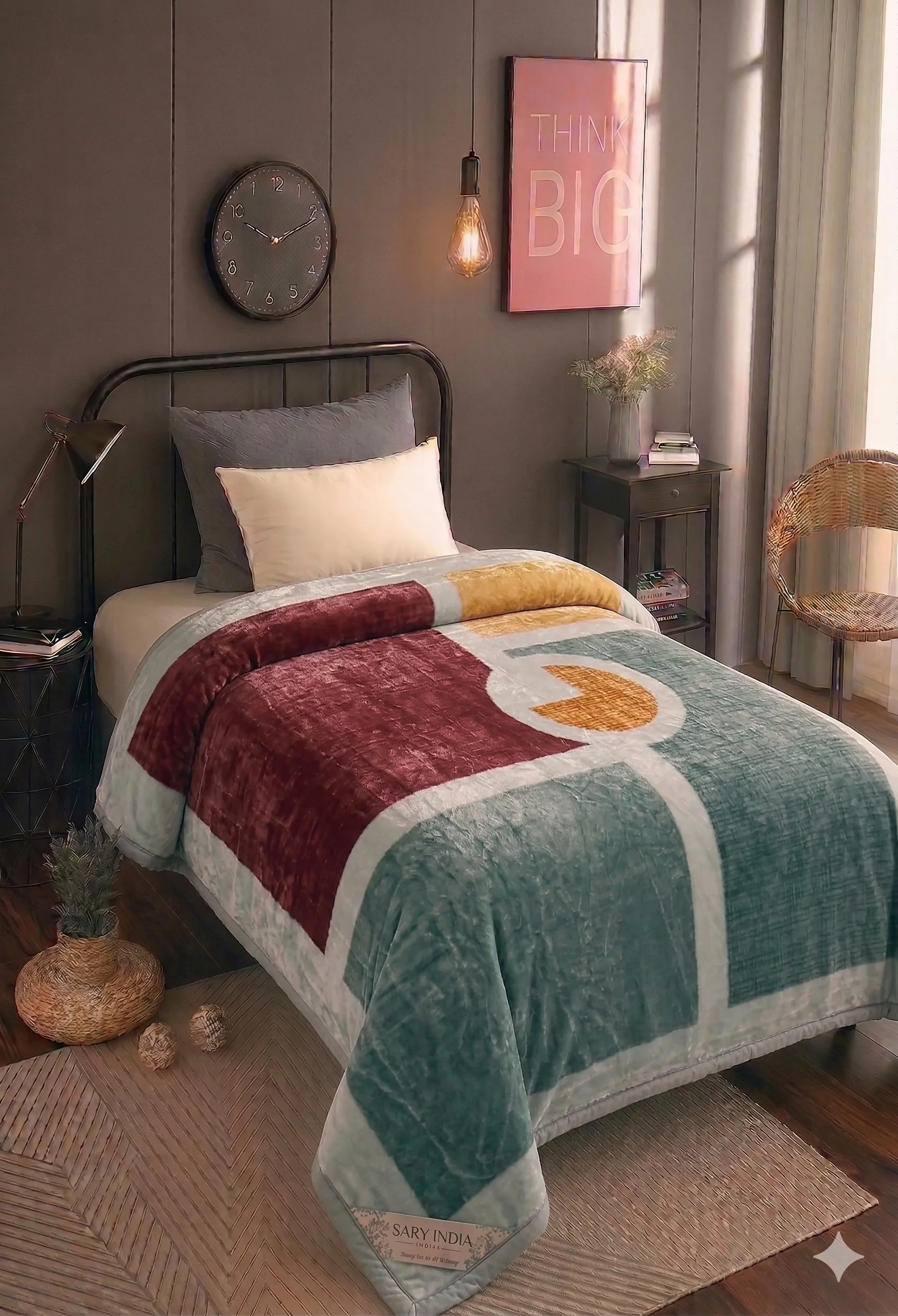 Super Cloudy Blanket single bed — premium hand-feel