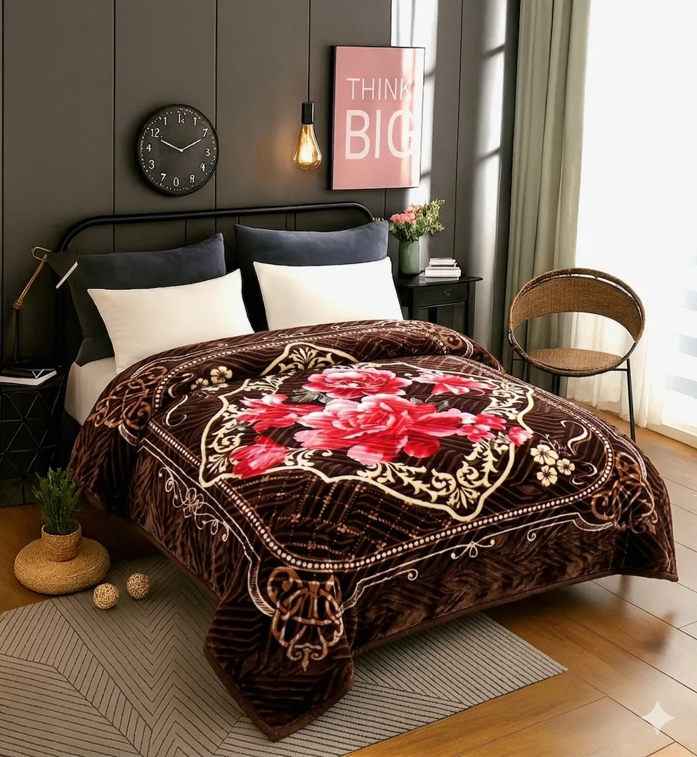 Super soft mink double bed — premium retail design