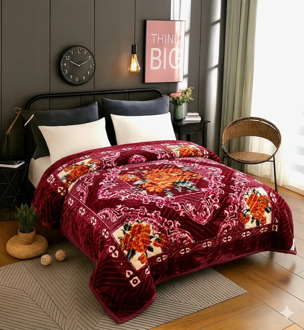 Super soft mink blanket double bed — luxury catalogue