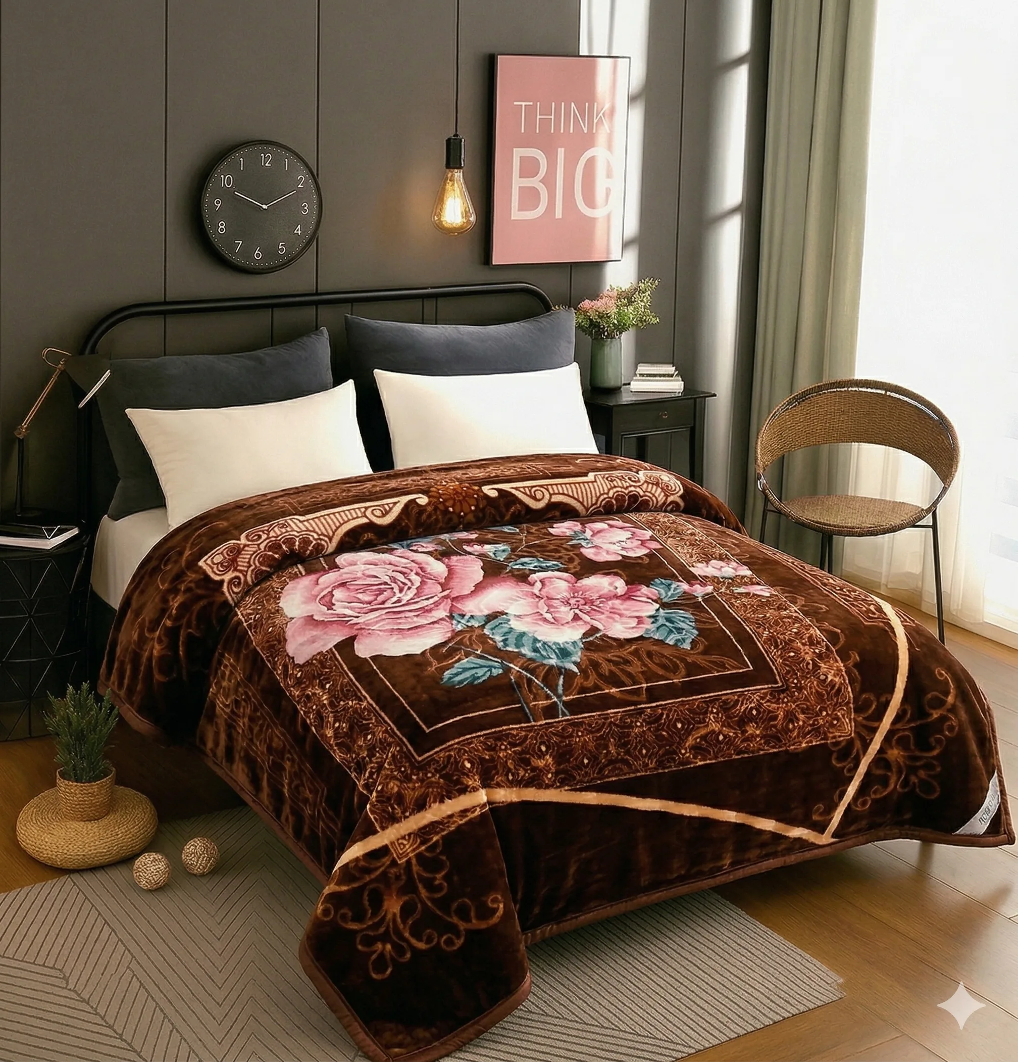 Super soft mink double bed — premium retail mink blanket