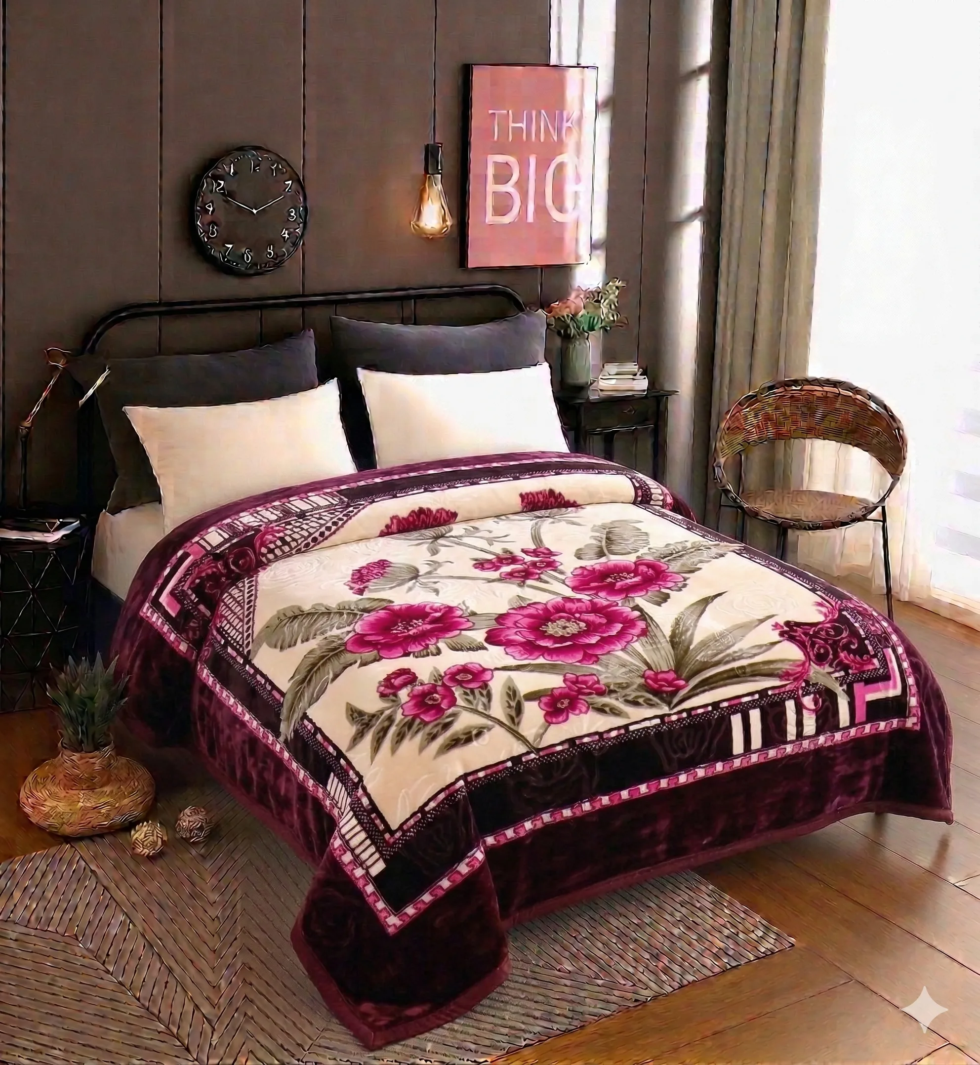 Super soft mink double bed — premium hospitality blanket