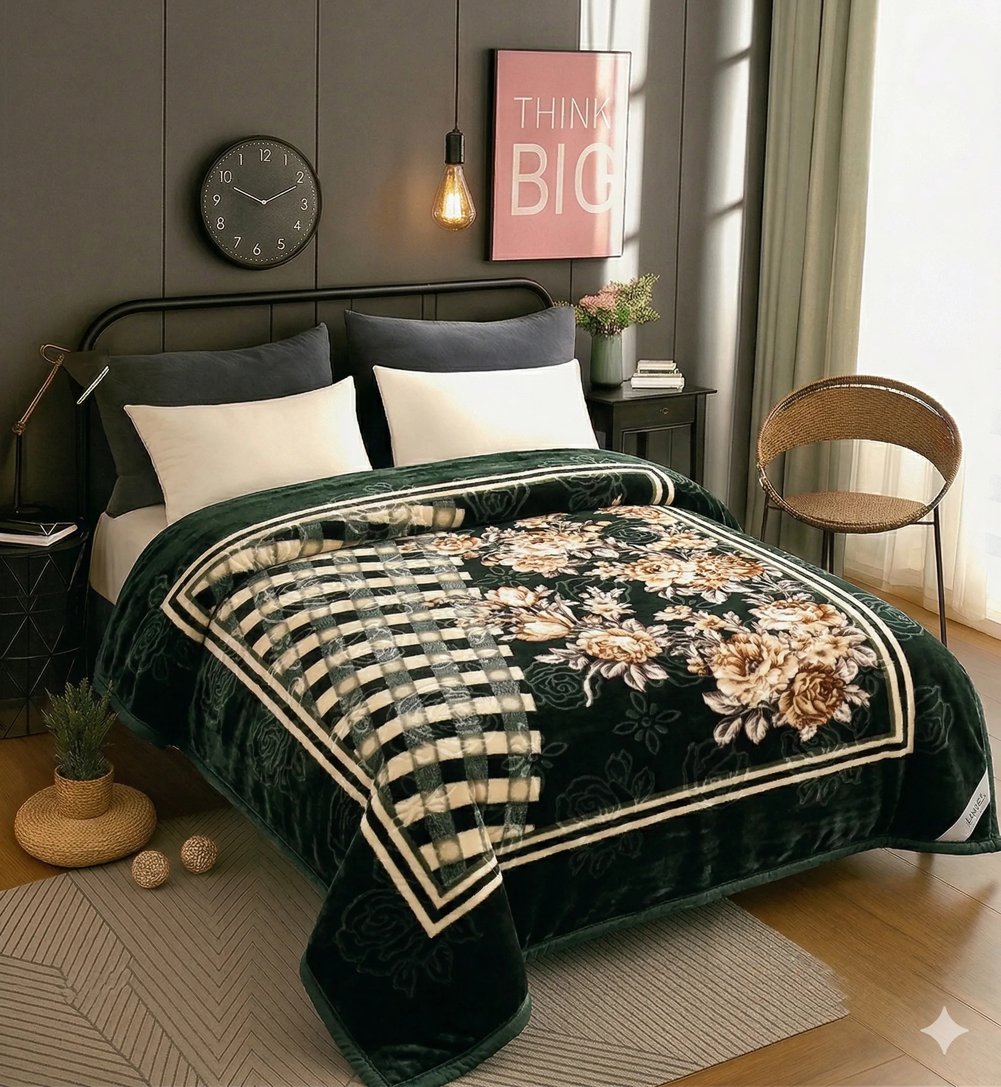 Ultra-soft mink blanket double bed — premium wholesale