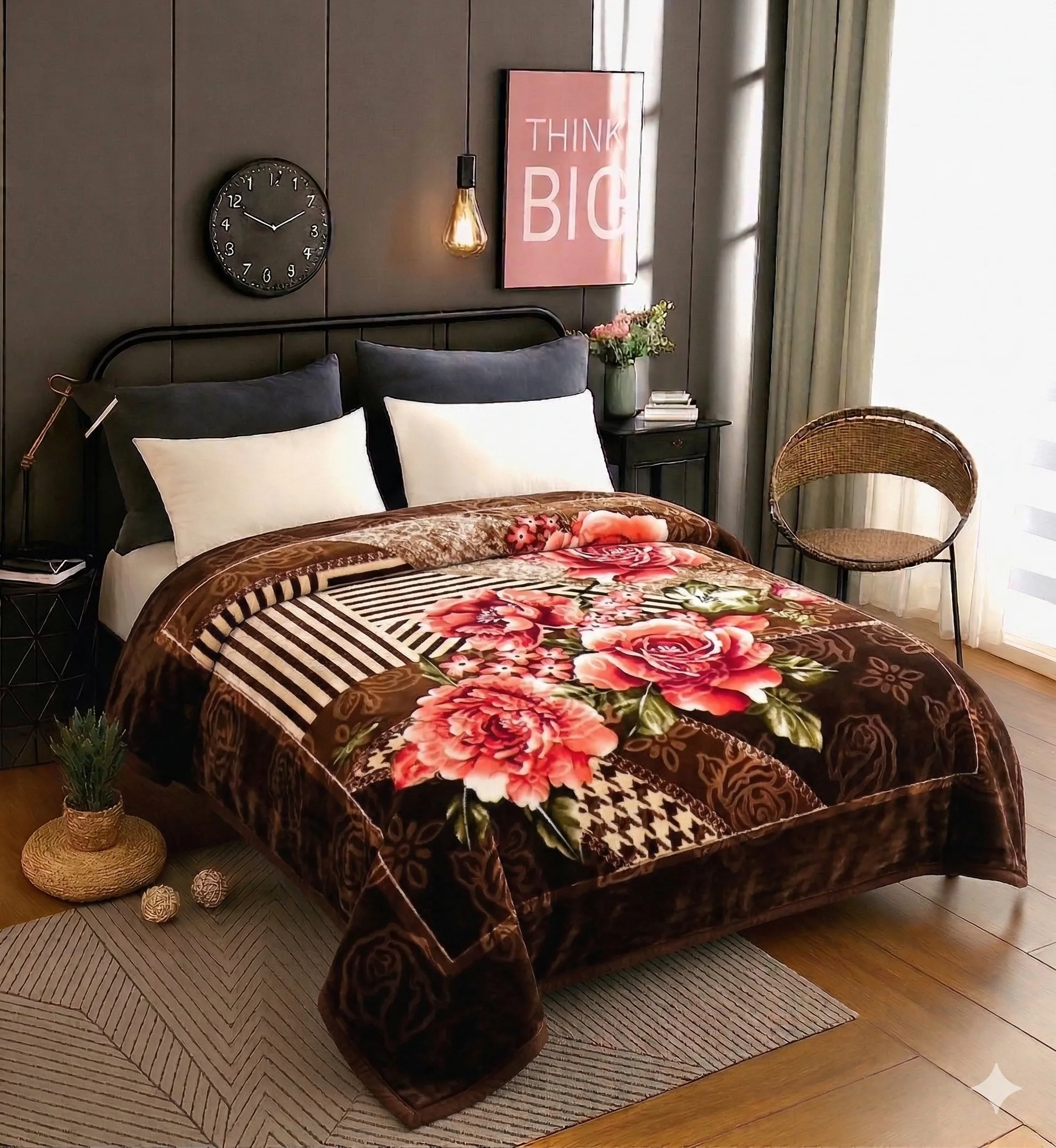 Mink blanket manufacturer double bed — premium pattern library