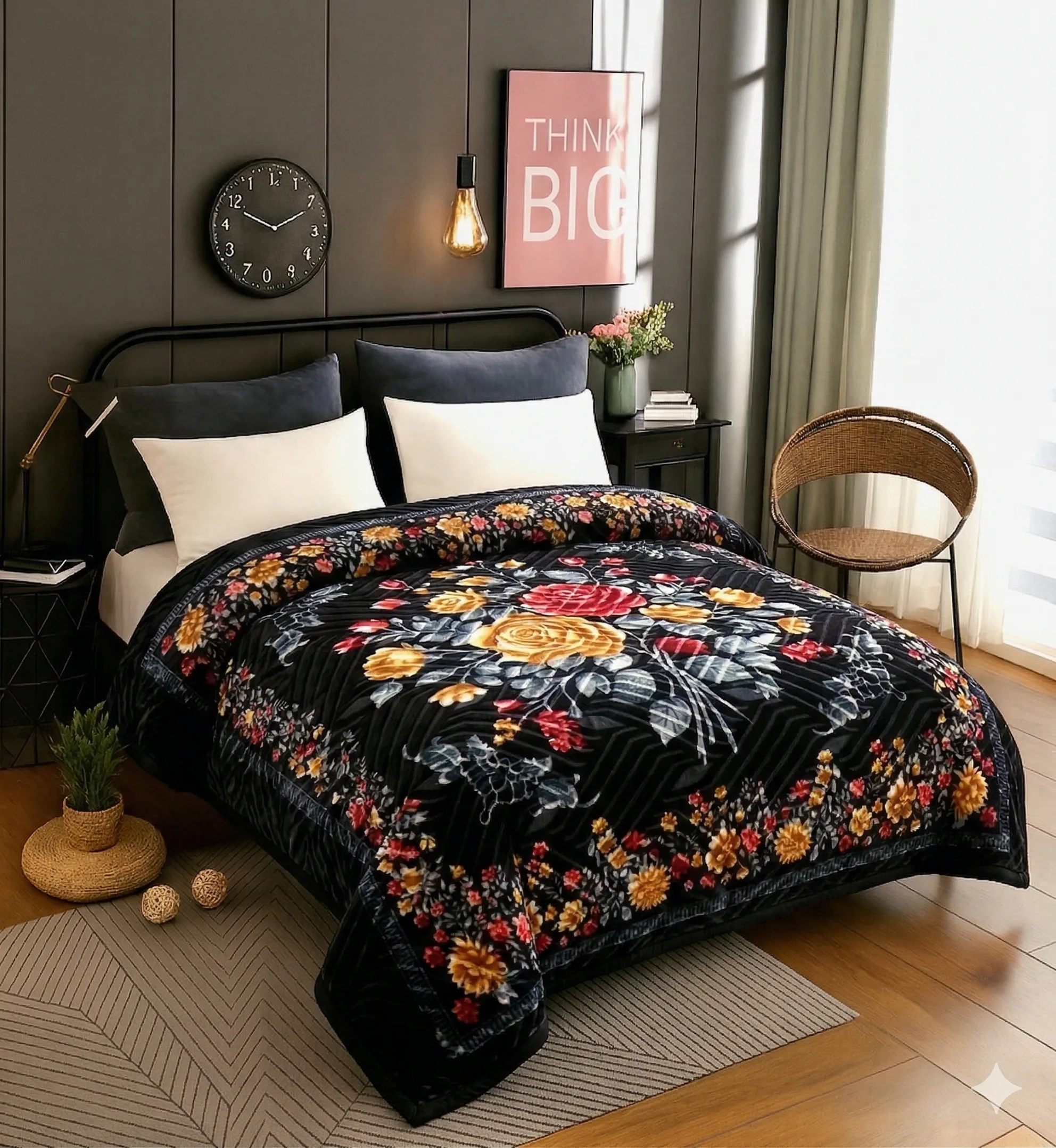 Super soft mink blanket double bed — Sarv India Home Furnishing