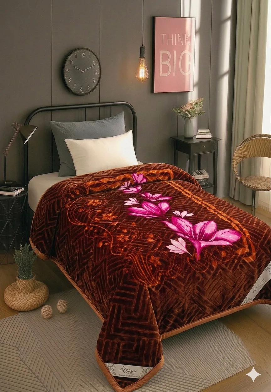 Super soft mink blanket single bed — premium hospitality