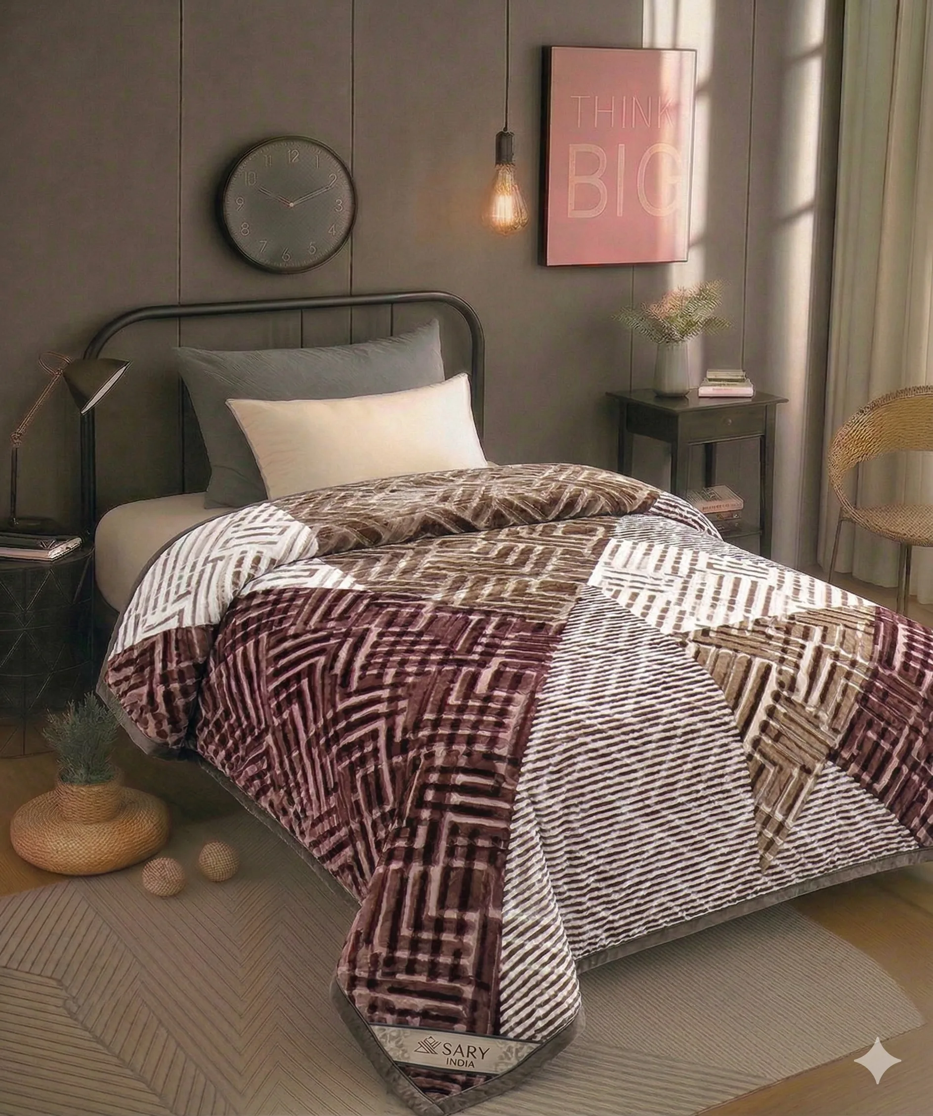Super soft mink blanket single bed — gifting tier design