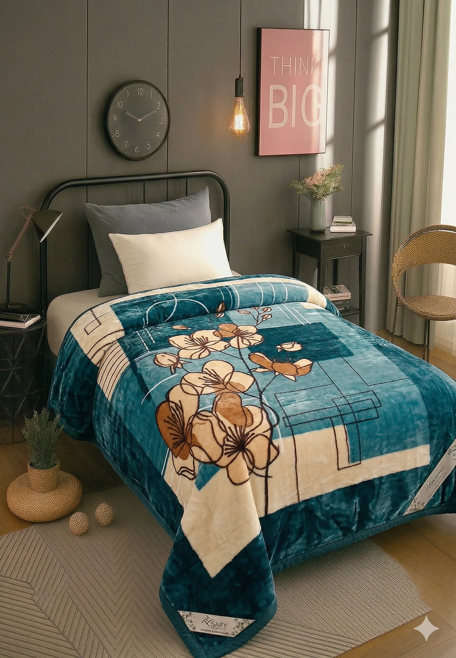 Super soft mink single bed — private label mink blanket